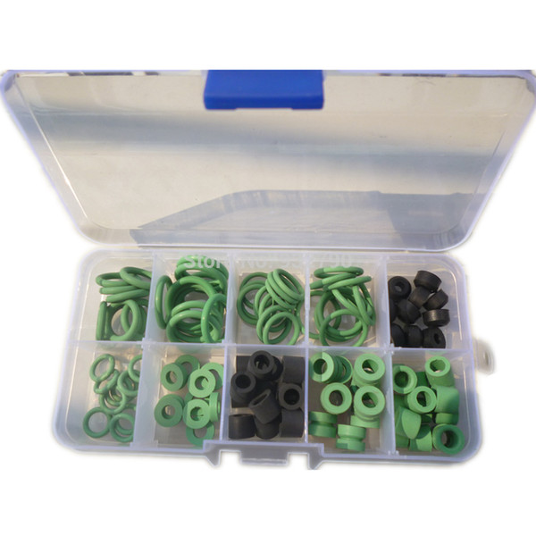 A Box Of Car Air Condition Automotive A/C O-Rings10 Sizes Assorted Seal AC Repair HVAC O-Ring Seal Kit For R134a Applications order<$18no tr