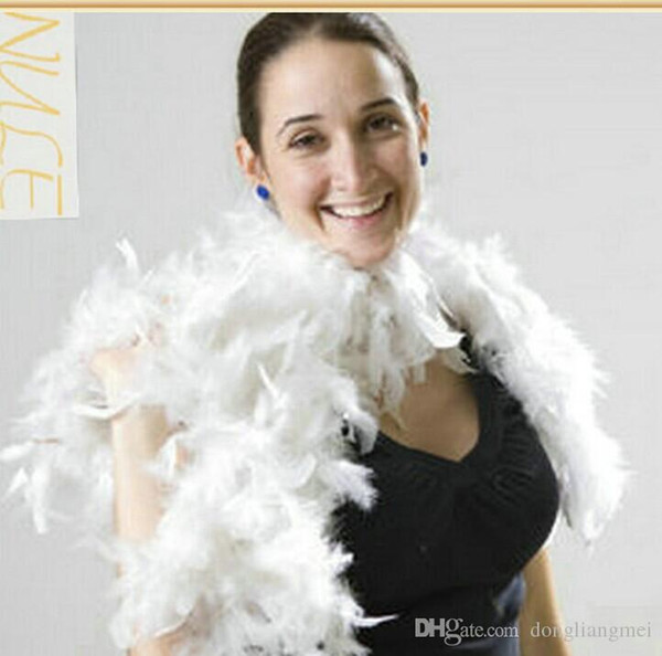 200pcs Glam Flapper Dance Fancy Dress Costume Accessory Feather Boa Scarf Wrap Burlesque Can Saloon #Z903