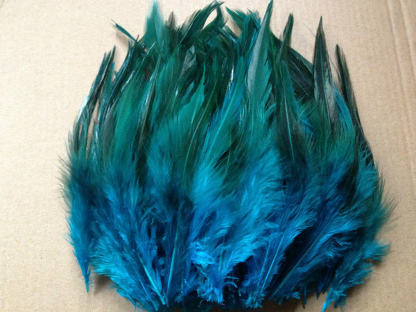 DIY jewelry decoration free shipping sell 300 pcs blue pheasant feather, 10-15cm long heat!