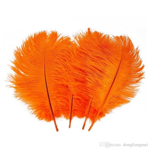 Wholesale 100pcs/lot 14-16inch(35-40cm) orange ostrich feathers plumes for Wedding centerpieces wedding party table decor z134