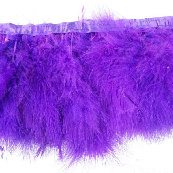 2Yards/pcs Purple Marabou Feather Trimming Many Colors Feather Fringes Marabou Feathers Ribbon Trim Fringe Unique Sewing Feather Trimming