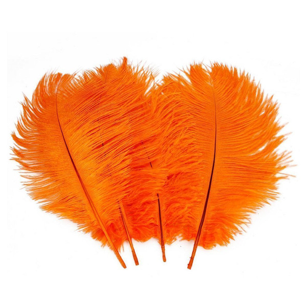 Wholesale 100pcs/lot 14-16inch(35-40cm) orange ostrich feathers plumes for Wedding centerpieces wedding party table decor z134