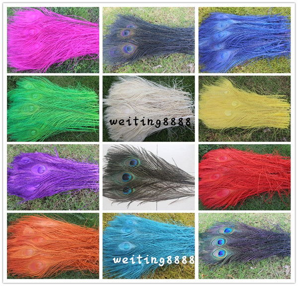 Preferential 100pcs/lot Peacock Feathers Natural Peacock Tail Feathers 10-12Inch Peacock Feathers Plume Peacock Eye Feathers Tail Selection