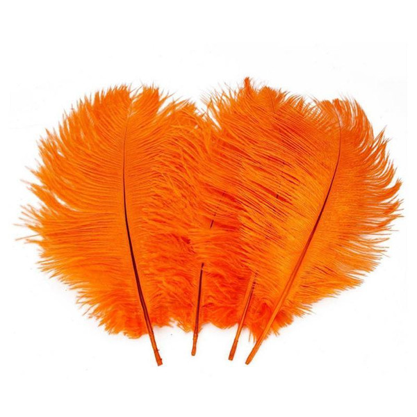 Wholesale 100pcs/lot 14-16inch(35-40cm) orange ostrich feathers plumes for Wedding centerpieces wedding party table decor z134