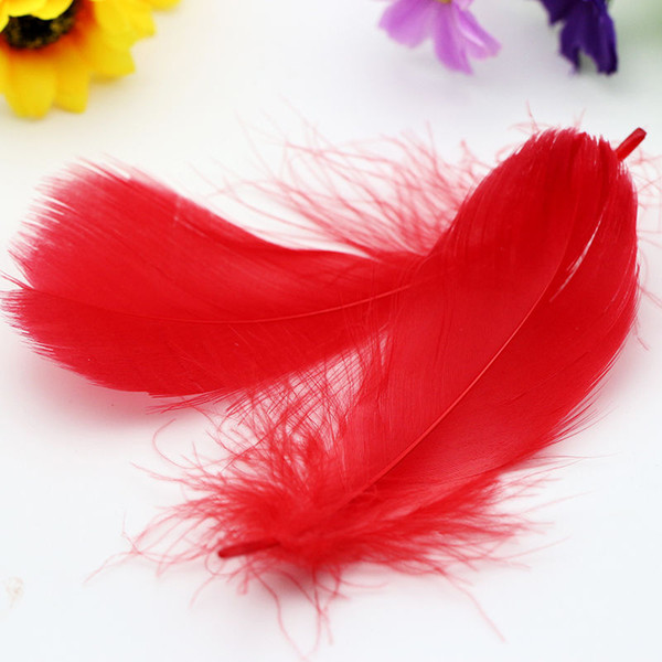 50 pcs a lot quality natural turkey feathers 5-7inches / 13-15cm Down Fluffy Plume For Wedding decoration free dhl