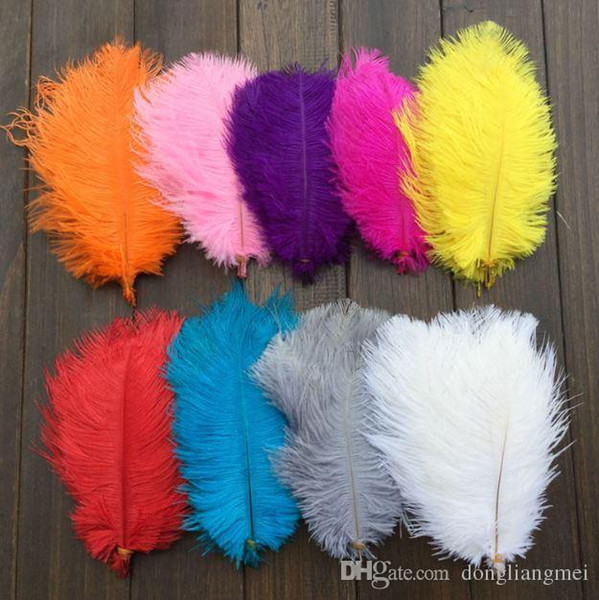 HOT SELL new 24-26 inch(60-65cm) white Ostrich Feather plumes for wedding centerpiece wedding party event decor festive decoration Z134