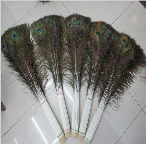 Elegant decorative materials Real Natural Peacock Feather Beautiful Feathers about 70 to 80 cm free shipping