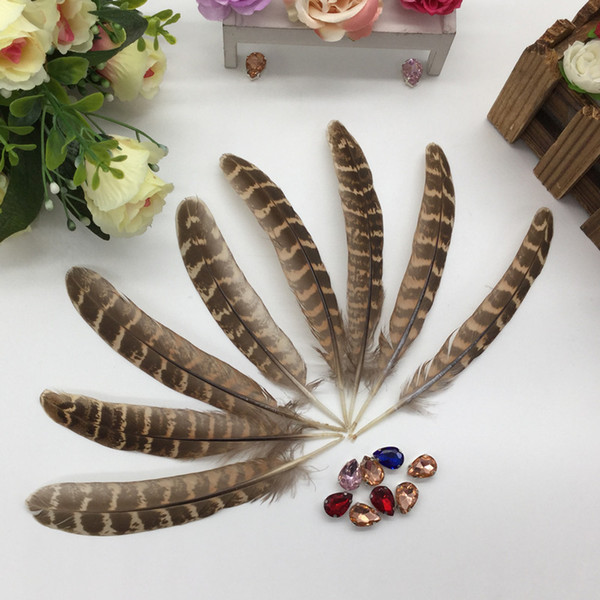 Pheasant Feathers Brown Natural Feathers 10-15cm/4-6inch 300Pieces/lot Decorative Feathers Plumes Clothing accessories Cheap