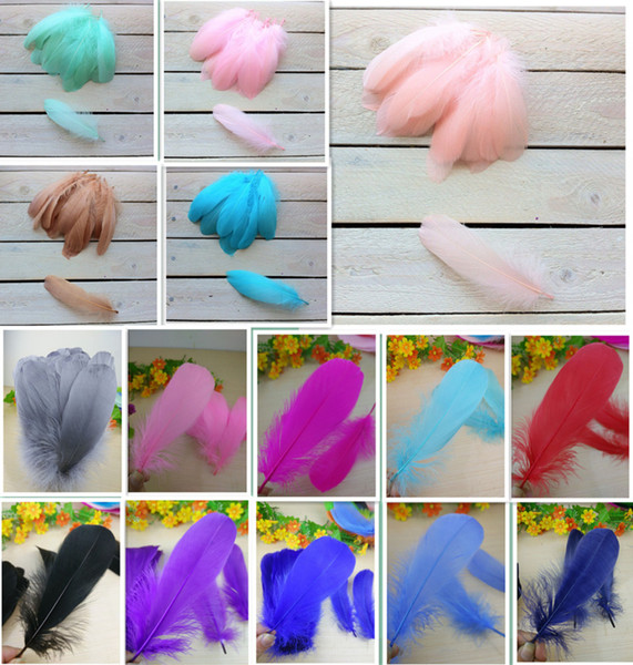 Natural Quality Goose Feather Color 20 Pcs, 5-7 Inches / 13-18 Cm DIY Jewelry Decoration wholesale