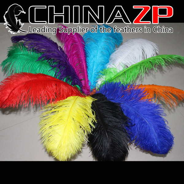 Gold Mannufacturer CHINAZP Factory Wholesale Size from 26inch to 28inch (65-70cm) Colorful Mixed Ostrich Feathers for Party Decorations