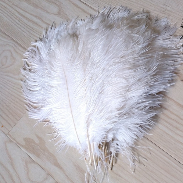 50pcs/lot 18-20inch(45-50cm) White ostrich feathers plumes for Wedding table centerpiece feather centerpieces party event supply z134