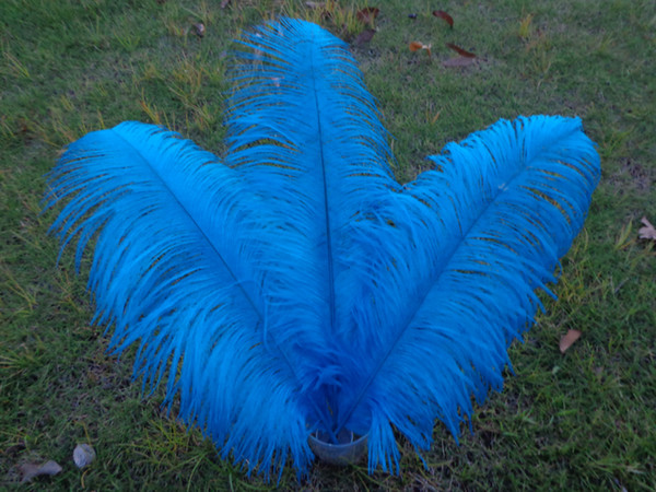 Wholesale_100 pcs a lot 6-24inch Lake blue Ostrich Feather Plume for Wedding Centerpieces table decoration