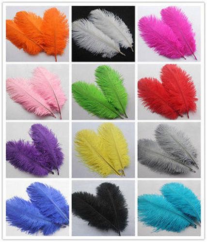 Natural ostrich feathers 6-8 inch /15-20 cm DIY wedding decoration 2018 new feathers 10PCS high quality