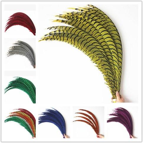 Wholesale NEW 100PCS/lot Lady Amherst Pheasant 32-36 inches / 80-90cm drama feathers, performances Stage decoration feather