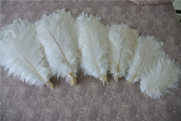 free shipping 100pcs/lot white ostrich feathers plumes Wedding centerpieces wedding decor party supply decor table decor