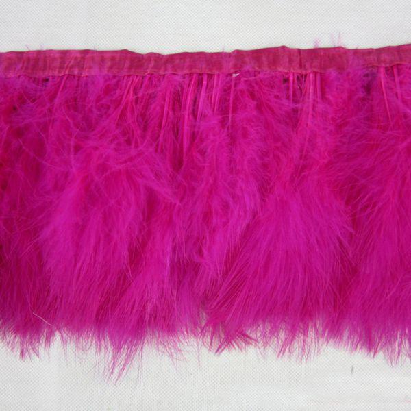 2Yards/pcs Fushia Marabou Feather Trimming Feather Fringes Marabou Feathers Ribbon Trim Fringe Dyed Colors Costume Sewing Feather Trimming