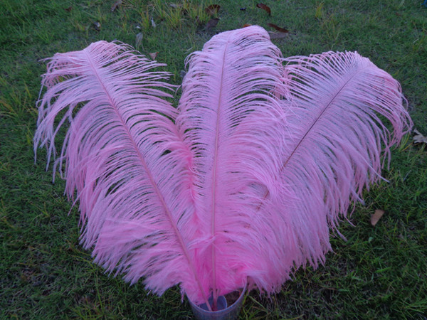 Wholesale_100 pcs a lot 6-24inch pink Ostrich Feather Plume for Wedding Centerpieces table decoration