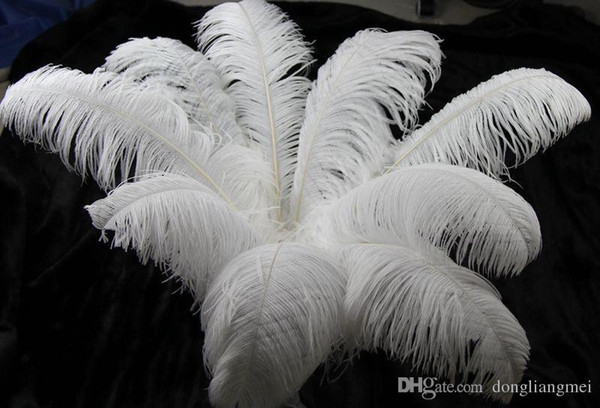 new 6-20 inch(15-50cm) white Ostrich Feather plumes for wedding centerpiece wedding party event decor festive decoration z134