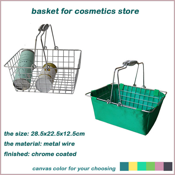 hanging wire mesh storage basket with oxford bag small fruit bread wire basket with handles wire chrome coated basket