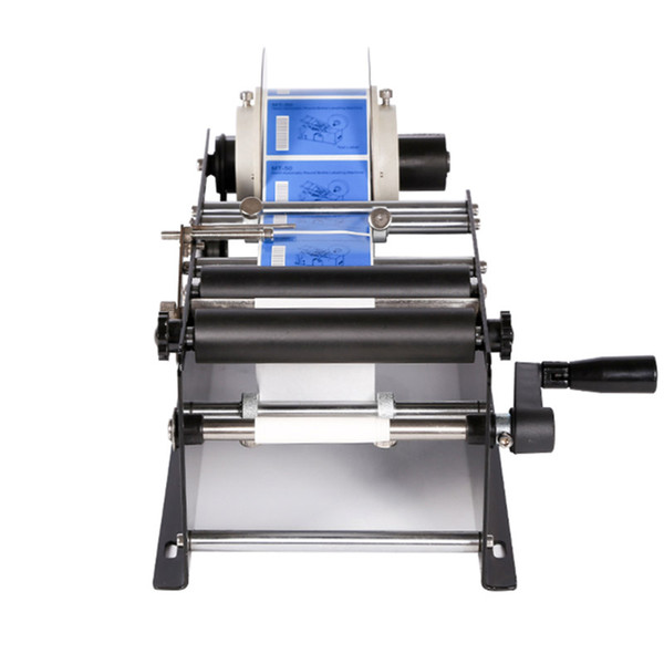 Manual Labeling Machine For Round Bottle Adhesive Sticker Labeler With Handle Labeling Small Machine Bottle Packing Machine