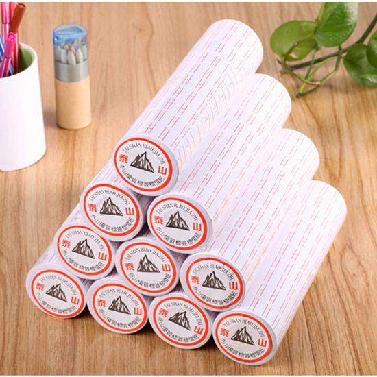 2018 new 20 Rolls set/lot Price Label Paper Tag Tagging Pricing For Gun White 500pcs/roll