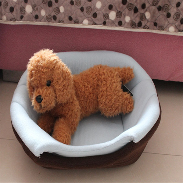 Warm Dogs and Cats Beds Kennel For Pets Blue Brown Red Colors For 3Kg Pets