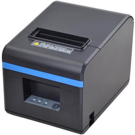 Printers 80mm Thermal USB Square Receipt Printer - Auto Cutter - Cash Drawer Port - Paper Width 3 1/8