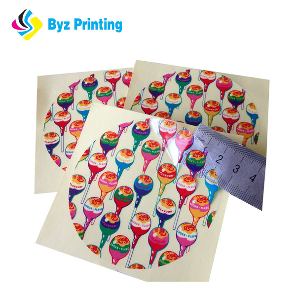 Full color glossy custom transparent label sticker,waterproof vinyl sticker printing wholesale