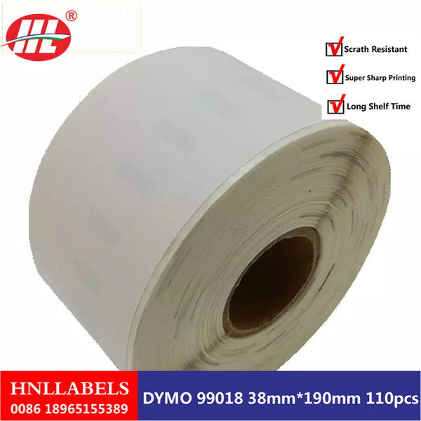 10 x Rolls Dymo 99018 Dymo99018 Compatible labels size:190mmx38mm 110 labels per roll Seiko Compatible thermal labels