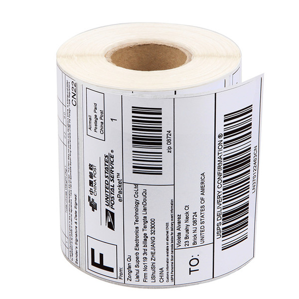 4 x 4 DYMO Desktop Direct Thermal Label Roll of 500 labels no ribbons Required 100x100mmx500 Shipping Labels EUB USPS