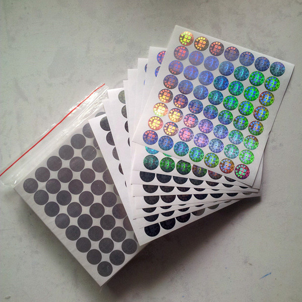 custom high quality color rainbow anti-fake box/bottle seal hologram sticker label wholesale