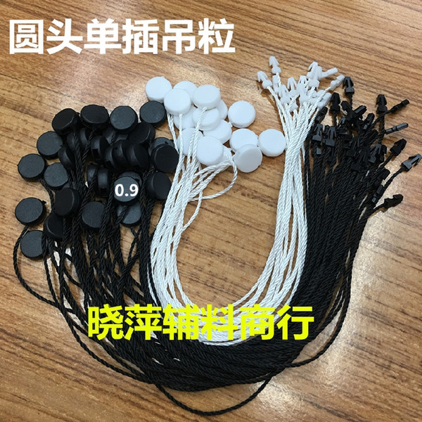 in stock Good quality plastic one side head in apparel,hang tag strings cord for garment,stringing price hangtag 1000pcs/lot