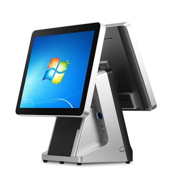 New Design All in one Touch Screen stand POS Terminal/POS System with printer and cash register drawer