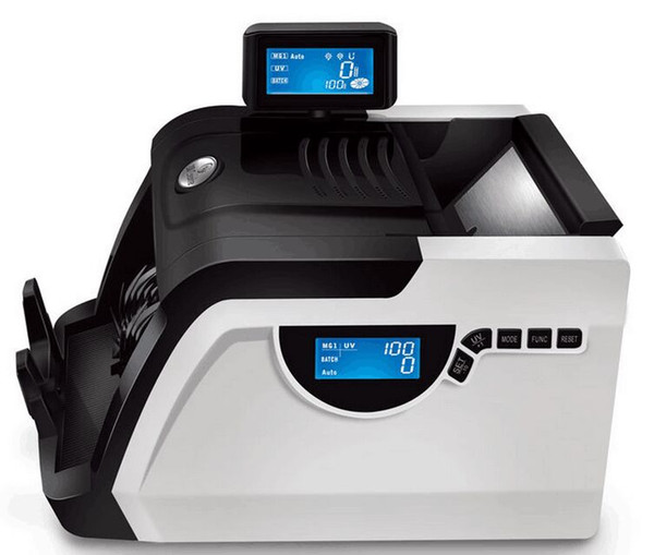 High quality Currency Cash Money Bill Counter LCD Counting Macine Money Counting Machine Financial Equipment white