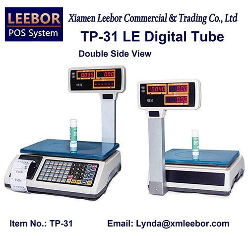 TP-31 Electronic Pricing/ Counting Scales, Supermarket Cash Register Scales, POS Weighing, Support Local Language, Receipt Thermal Printer