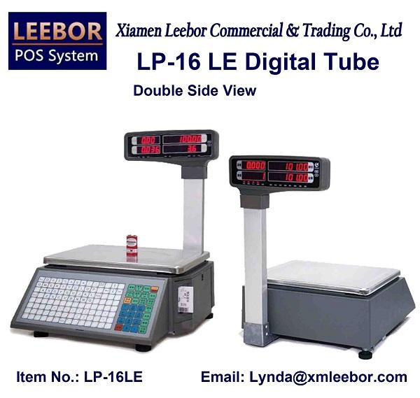 LP-16LE Barcode Label Scale, Supermarket Thermal Printer Scales, POS Pricing/ Counting Retail Weighing, Support English/Arabic/Spanish/Hindi