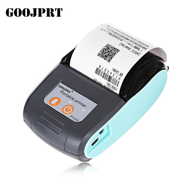 GOOJPRT PT 58MM Bluetooth Thermal Printer Portable Wireless Receipt Machine Support ESC / POS for Windows Android iOS