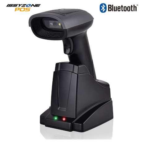 ISSYZONEPOS Handheld Wireless 2D QR Bluetooth Barcode Scanner 2 in 1 Automatic Bar Code Scanner Android iPhone iPad Windows PC