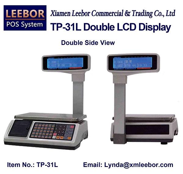 Electronic Pricing Scale, Supermarket Retail Cash Register Scales, POS Weighing Support English/ Arabic/ Spanish/ Hindi Receipt/ Bill Print