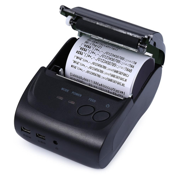 Mini Bluetooth 2.0 3.0 4.0 58mm Thermal Receipt Printer US/EU Plug Smart Auto Thermal Receipt Printer for Android For Supermaket Hotel