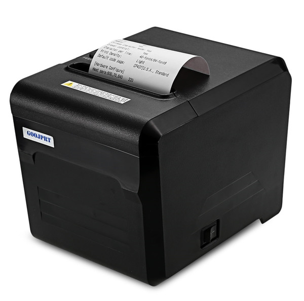 GOOJPRT Thermal Receipt Printer with USB LAN Serial Port 80mm Portable Machine Printing Machine POS Ticket Printers