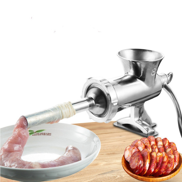 stainless steel manual meat grinder 8/12 meat dumpling stuffing machine fragrant sausage machine hand household enema machine