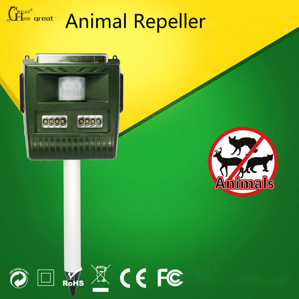 bird repel device Solar energy cat infrared induction outdoor repeller drive animal device repel wild boar pest control