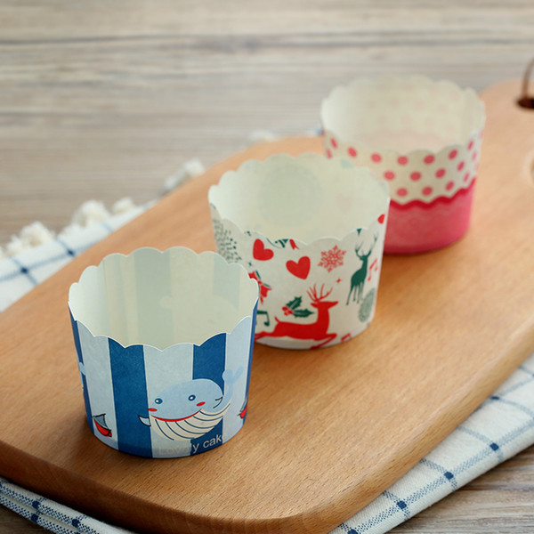 Cupcakes high temperature baking cakes horse glass oven cookies wheat cakes paper cups 2200pcs