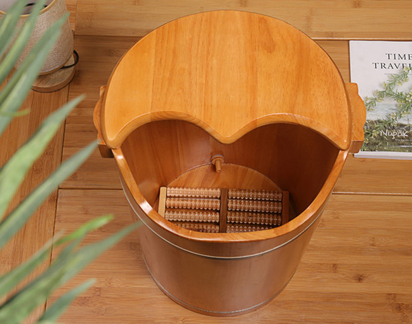 50 oak wooden barrel wooden tub domestic foot bath tub bathing bucket wood tub wooden basin foot bathing basin