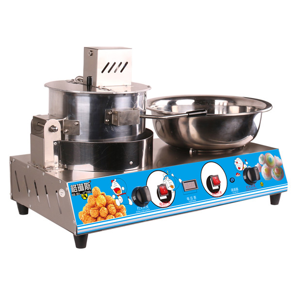 dual use Commercial spherical popcorn machine fancy speed regulate cotton candy machine automatic gas combination machine.