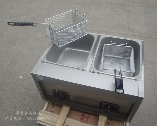 fry oven 2 Cylinder gas fryer commercial fry machine fried machine frying machine french fries oven