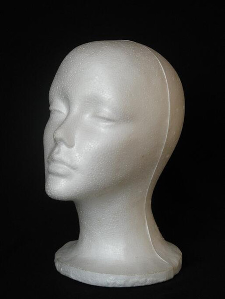 hat female mannequin head,Balaclava Mask Cap Male Styrofoam Foam Mannequin Manikin Head Model Display Stand Wig Glasses Hat IS M00454