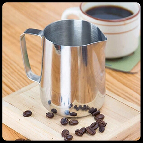 150 ML Coffee & Tea Tools Coffee Frothing Milk Latte Jug Fancy Coffee Foam Cup Pitcher Stainless Steel Office Coffee Supplies