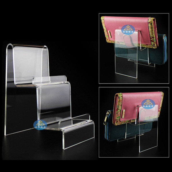 High Quality Acrylic Material Wallet Showcase Table Shop Supplies Multiple Layers Showcase Factory Whosale Free shipping T335